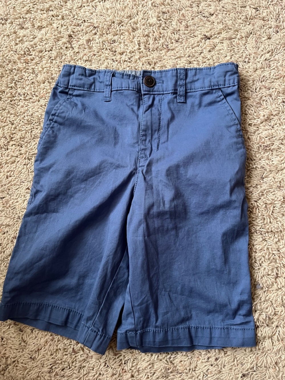 OshKosh B'gosh Boys Navy-Blue Flat Front Shorts